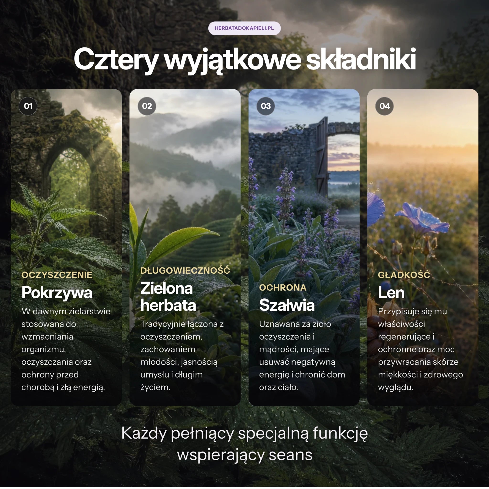 Detoksykujący rytuał kąpielowy manifestacji oczyszczenia i przygotowania - 3 sztuki