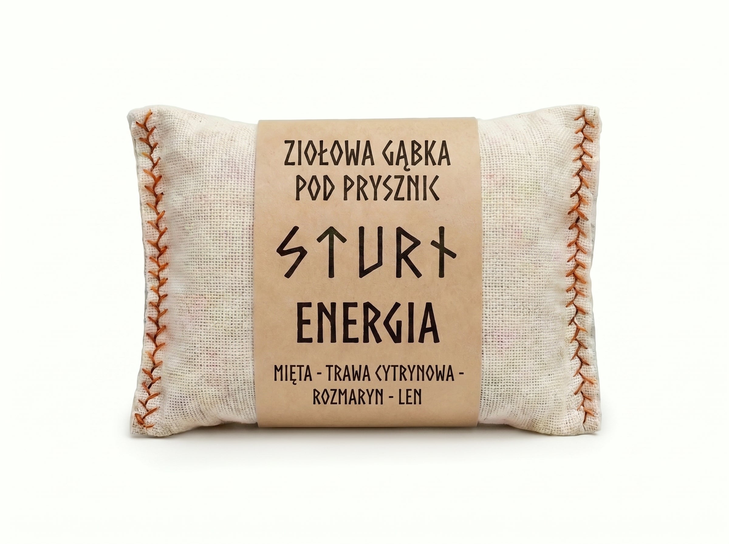 Ziołowa gąbka pod prysznic - Energia