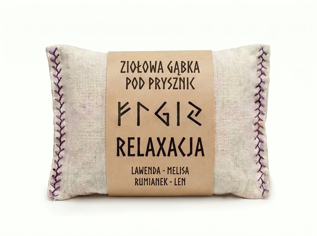 Ziołowa gąbka pod prysznic - Relaxacja