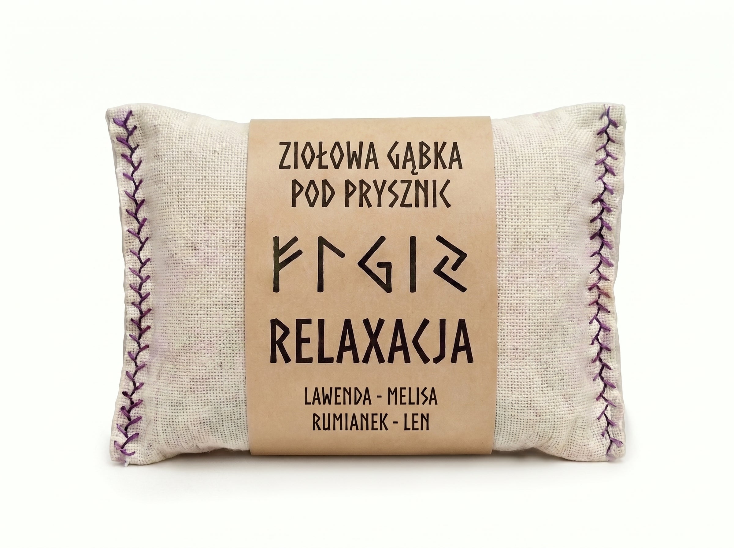 Ziołowa gąbka pod prysznic - Relaxacja