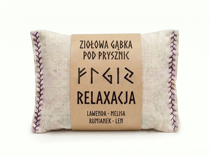 Ziołowa gąbka pod prysznic - Relaxacja