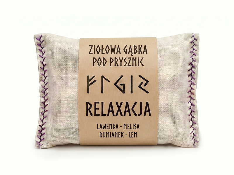 Ziołowa gąbka pod prysznic - Relaxacja